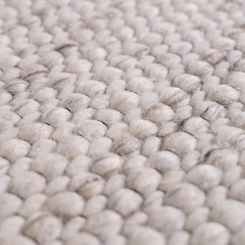 Tapis en laine 140x200 cm, blanc beige - Cairn