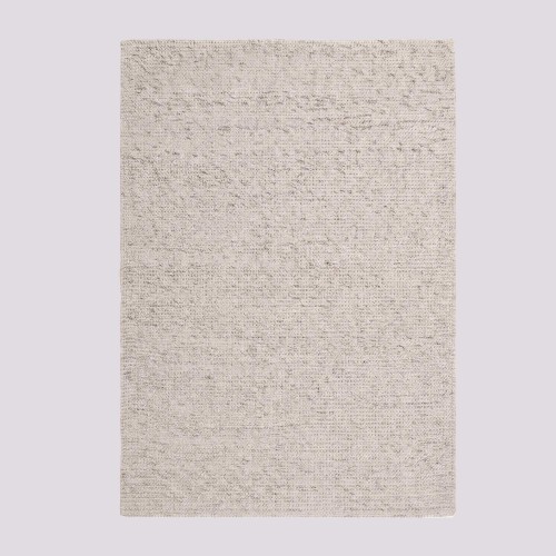 Tapis en laine 140x200 cm, blanc beige - Cairn