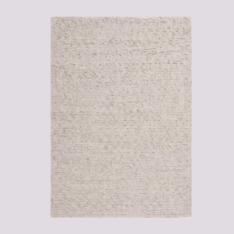 Tapis en laine 140x200 cm, blanc beige - Cairn