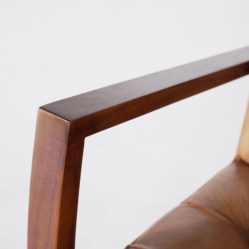 Fauteuil en cuir véritable - Baxter