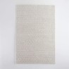 Tapis en laine et coton 140x200 cm, blanc - Tessa