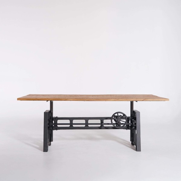 Table de salle à manger  industrielle réhaussable 220 cm