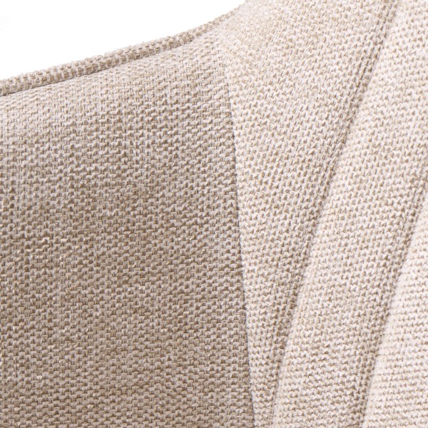 Chaise de salle à manger en tissu couleur sable - Nolan Stripe