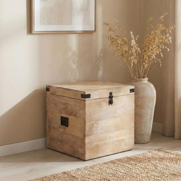 Coffre de rangement en bois naturel - Haven