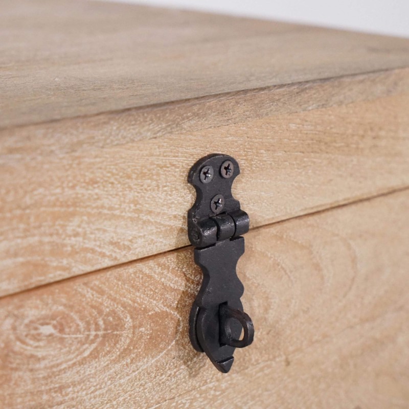 Coffre de rangement en bois naturel - Haven