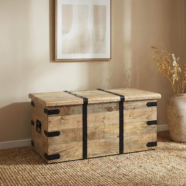 Coffre de rangement en bois