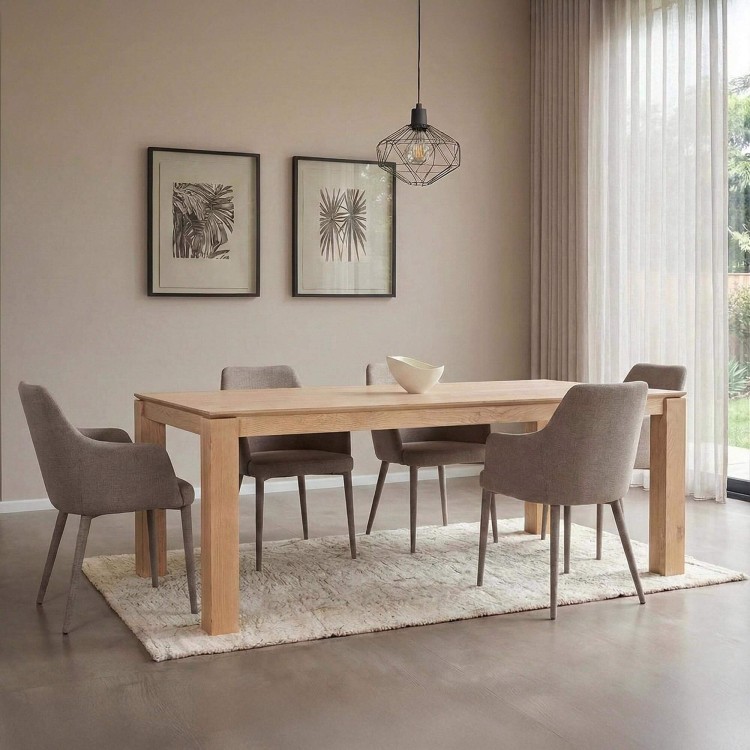 Table à manger en chêne massif 200 cm - Yseult