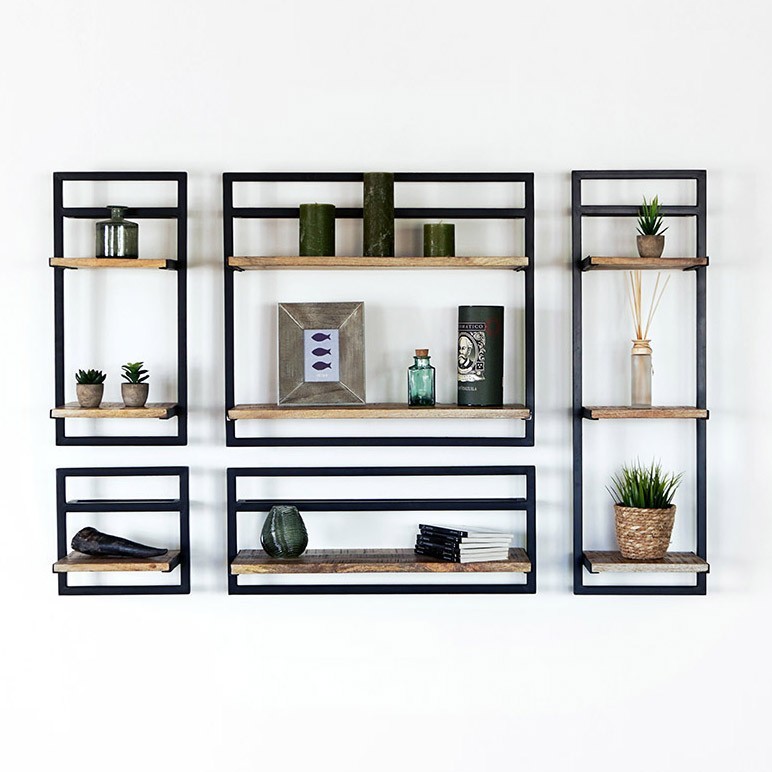 Lot de 5 étagères murales - Selfsh