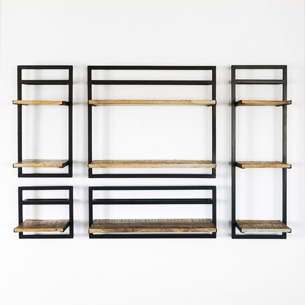 Lot de 5 étagères murales - Selfsh