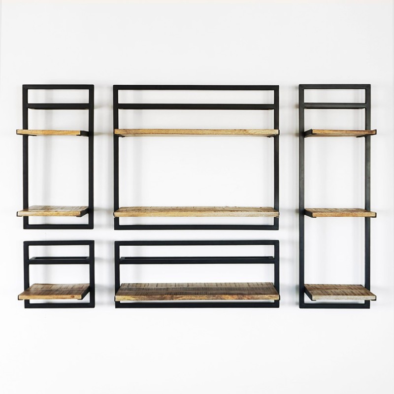 Lot de 5 étagères murales - Selfsh