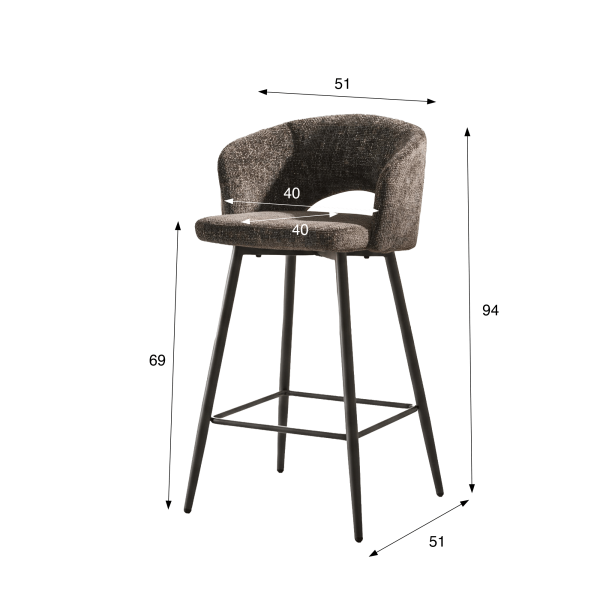 Chaise haute de cuisine design - Nex