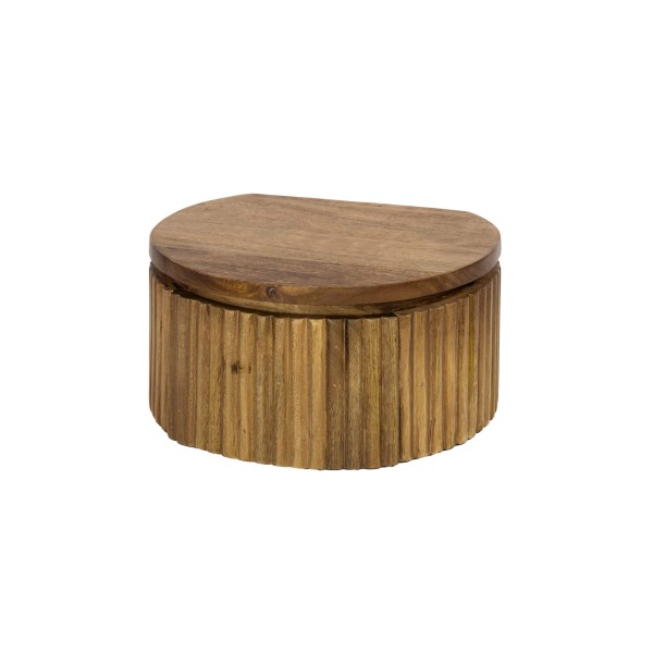 Table de chevet à suspendre en bois naturel avec tiroir - Kent