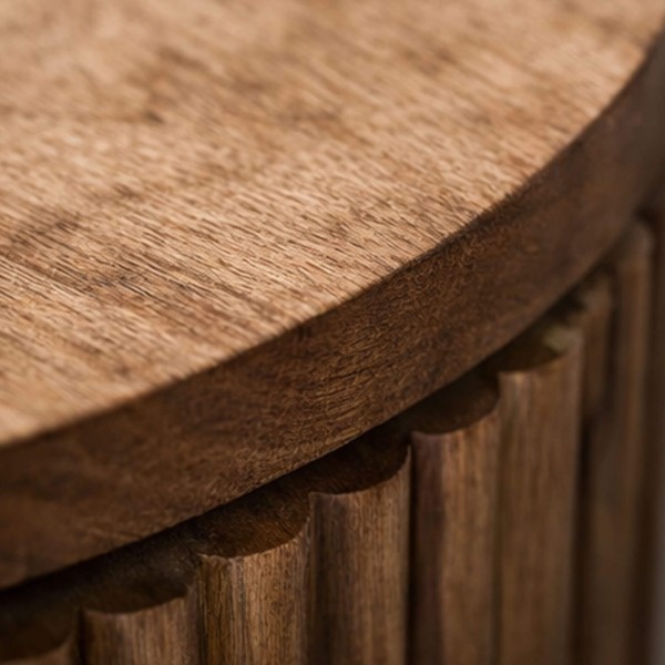 Table de chevet à suspendre en bois naturel avec tiroir - Kent