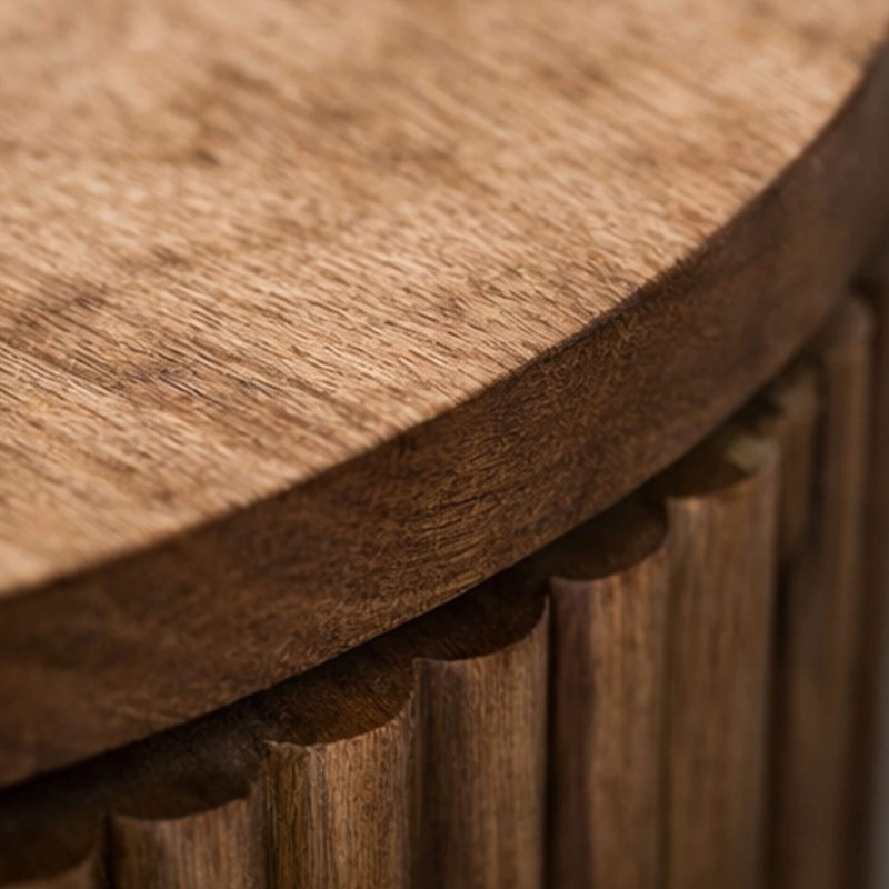 Table de chevet à suspendre en bois naturel avec tiroir - Kent