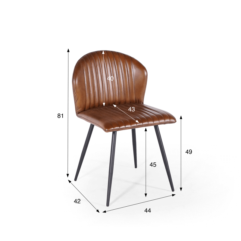 Chaise en cuir - Madison