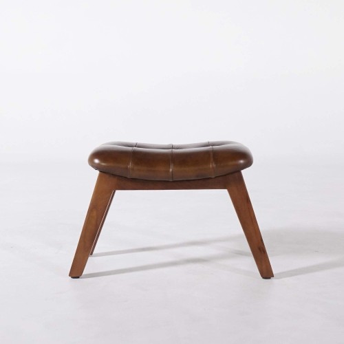 Tabouret d'appoint en cuir - Plaza