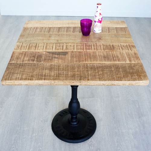 Table restaurant bistrot carrée 70 cm