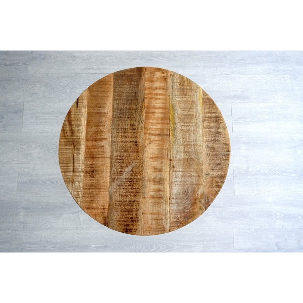 Table restaurant ronde industrielle bistrot 60 cm