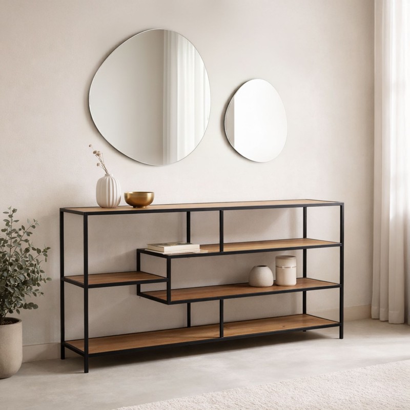 Etagère bois et métal de style industriel - Element