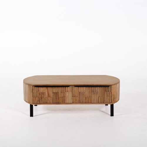 Table basse en bois de manguier massif - Uma