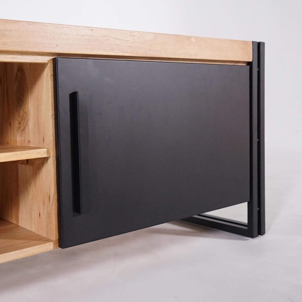 Meuble TV en bois et métal 220 cm - Liverpool