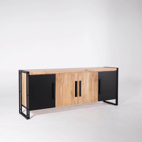 Bahut en bois massif style industriel - Liverpool