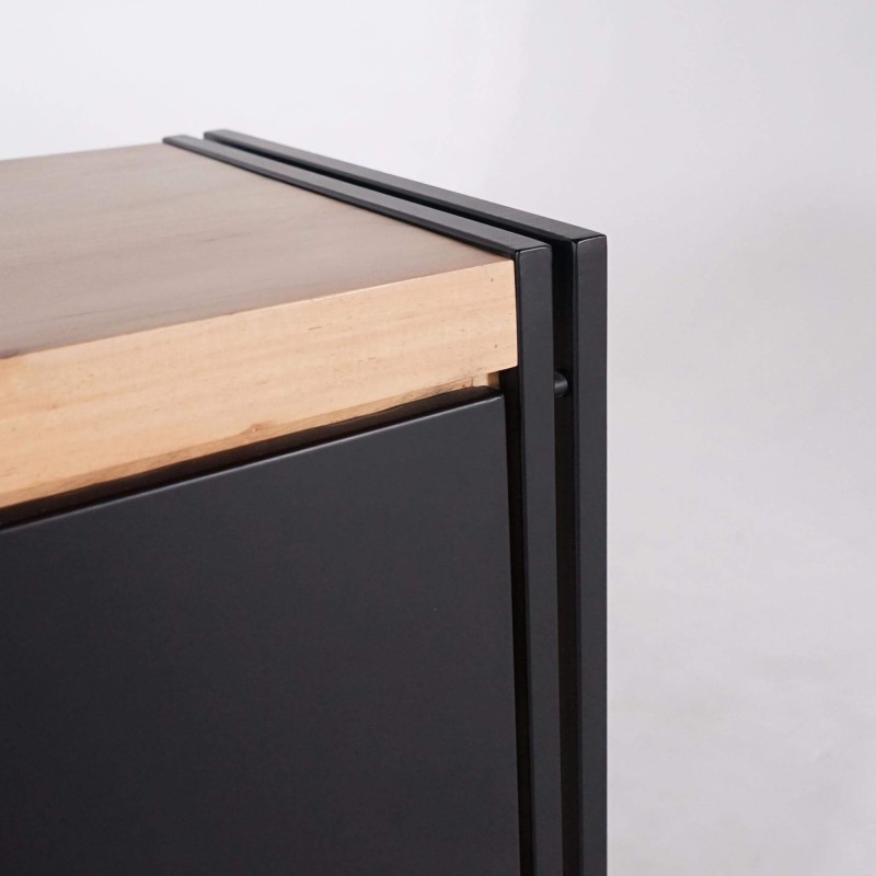 Bahut en bois massif style industriel - Liverpool