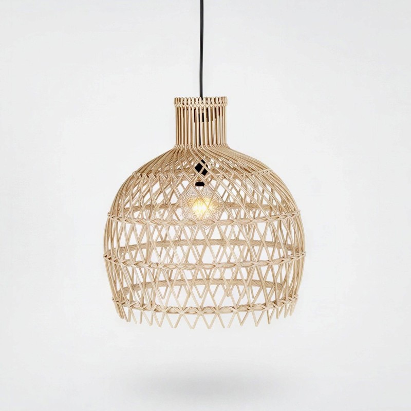 Lampe suspendue en rotin naturel - Sofia