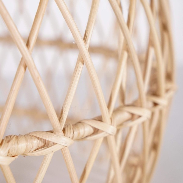 Lampe suspendue en rotin naturel - Sofia