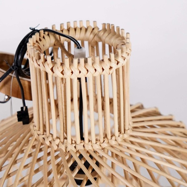 Lampe suspendue en rotin naturel - Sofia