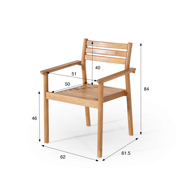 Chaise de jardin en bois de teck - Sento