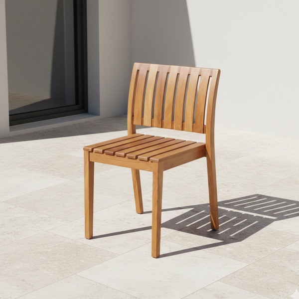 Chaise de jardin en bois de teck - Juno