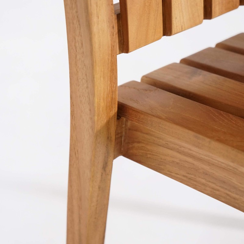 Chaise de jardin en bois de teck - Juno