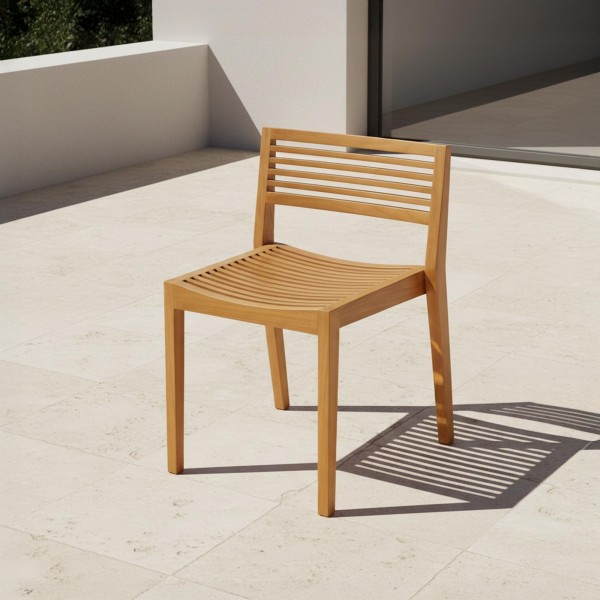 Chaise de jardin en bois de teck - Kaito