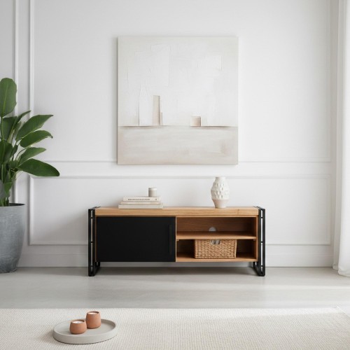 Meuble télé bois massif et...