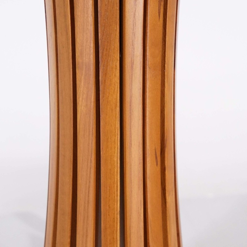 Lampe extérieur en bois de teck H100 cm - Liven