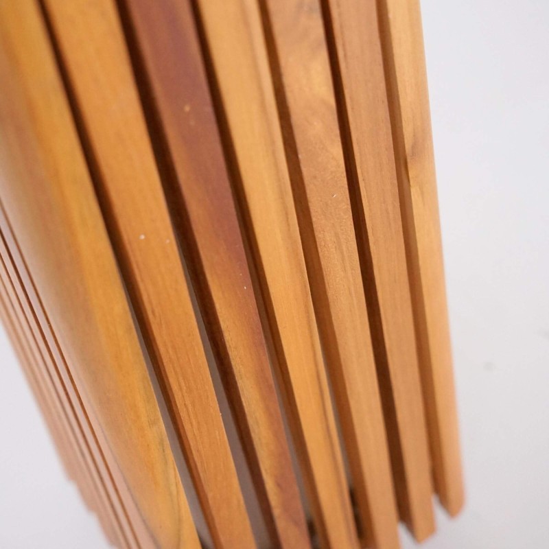 Lampe extérieur en bois de teck H50 cm - Taro