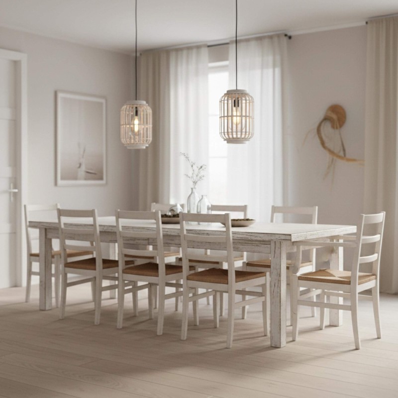 Lampe suspendue en rotin naturel - Tuka