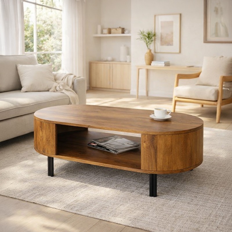 Table basse en bois massif - Delia