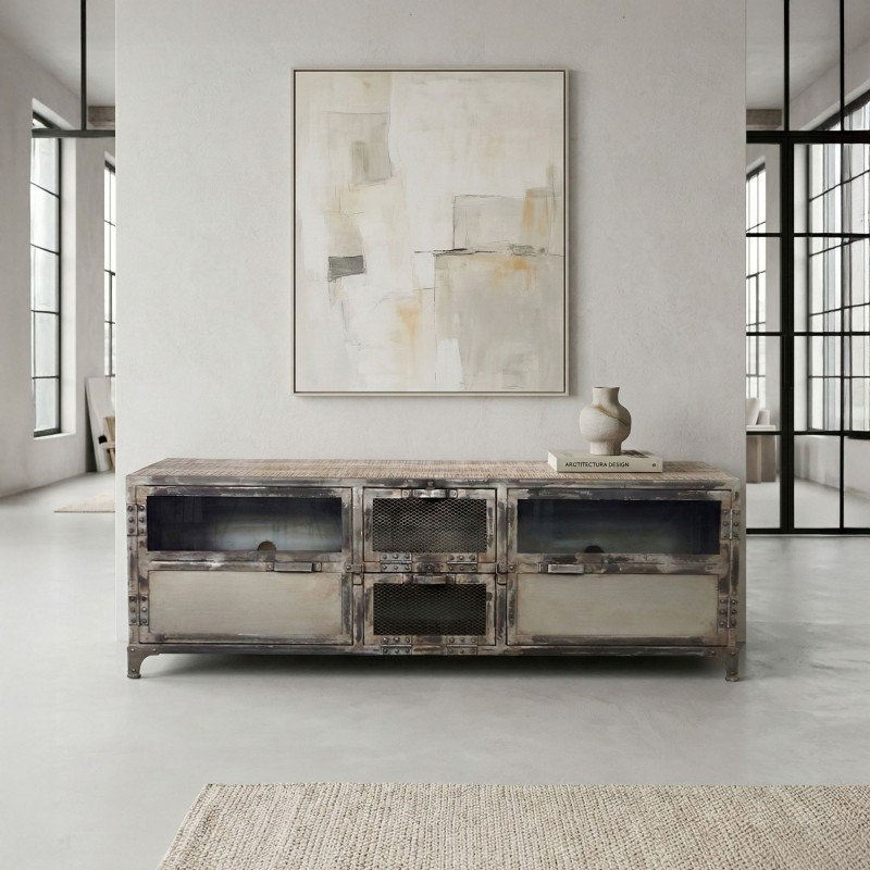 Meuble TV industriel Bois & Métal