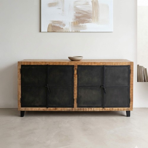 Bahut industriel bois et métal - Brooklyn