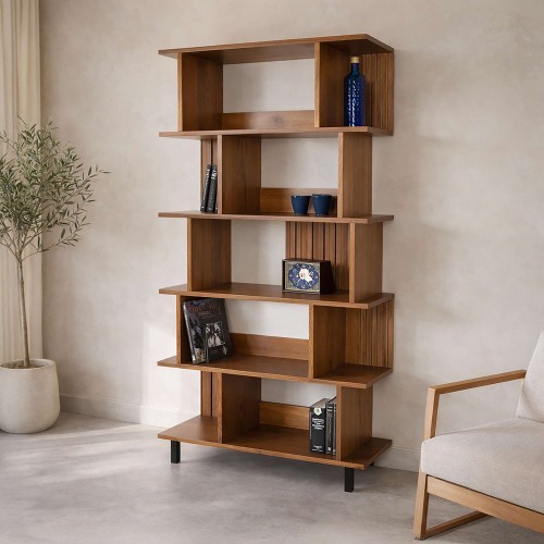 Bibliothèque en bois massif 90 cm