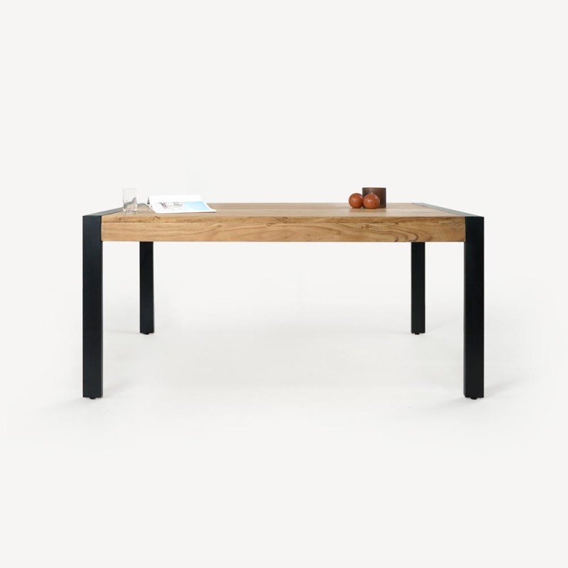 Table à manger bois massif et métal - Liverpool