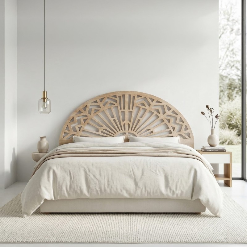 Tête de lit en bois massif 160 cm - Calista