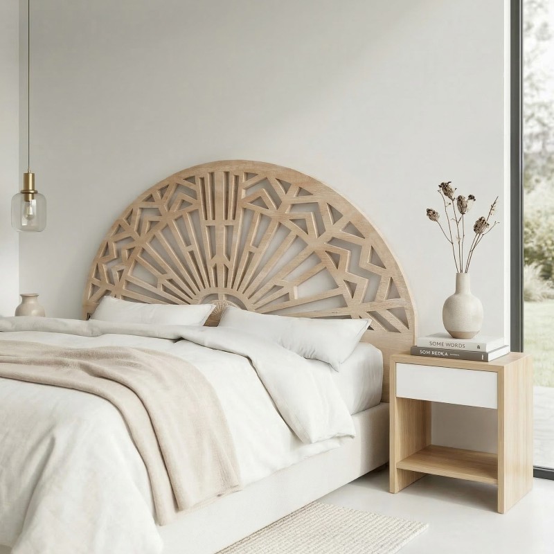 Tête de lit en bois massif 160 cm - Calista