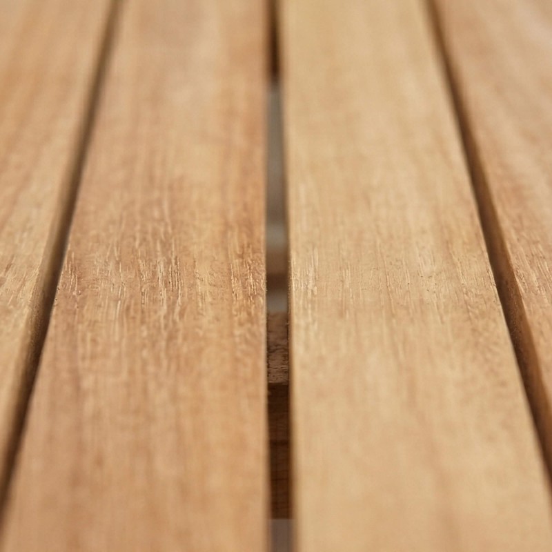 Table de jardin en bois de teck 4 personnes - Nobu