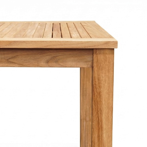 Ensemble table et chaises de jardin en bois de teck 4 personnes