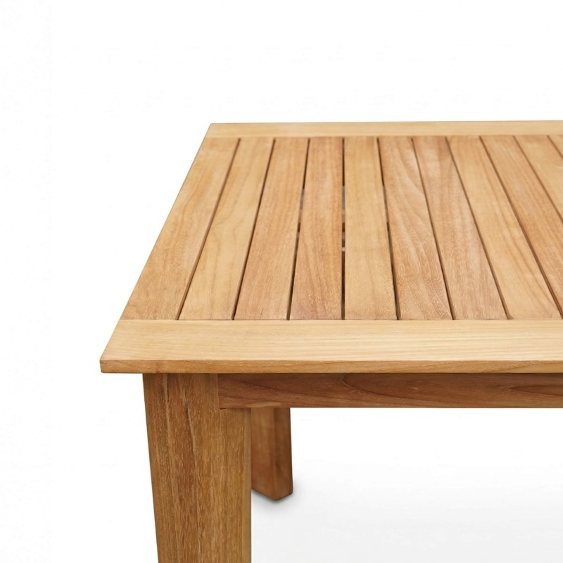 Ensemble table et chaises de jardin en bois de teck 4 personnes - Nobu