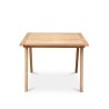 Table de jardin carrée en bois de teck 4 personnes - Roku