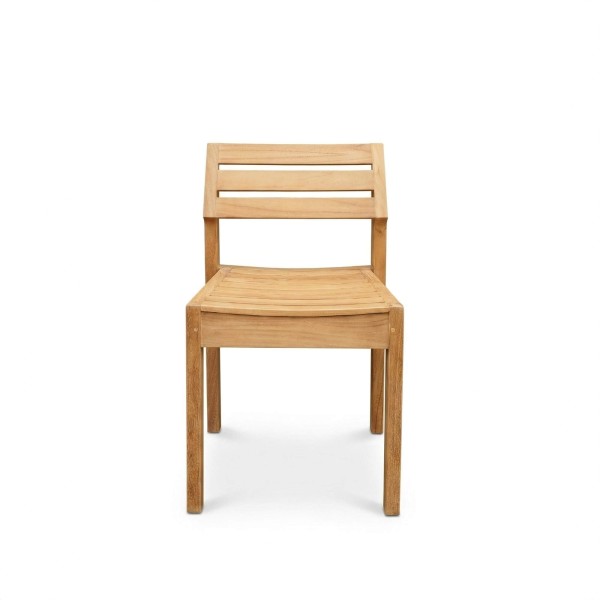 Chaise de jardin pour extérieur en bois de teck - Roku